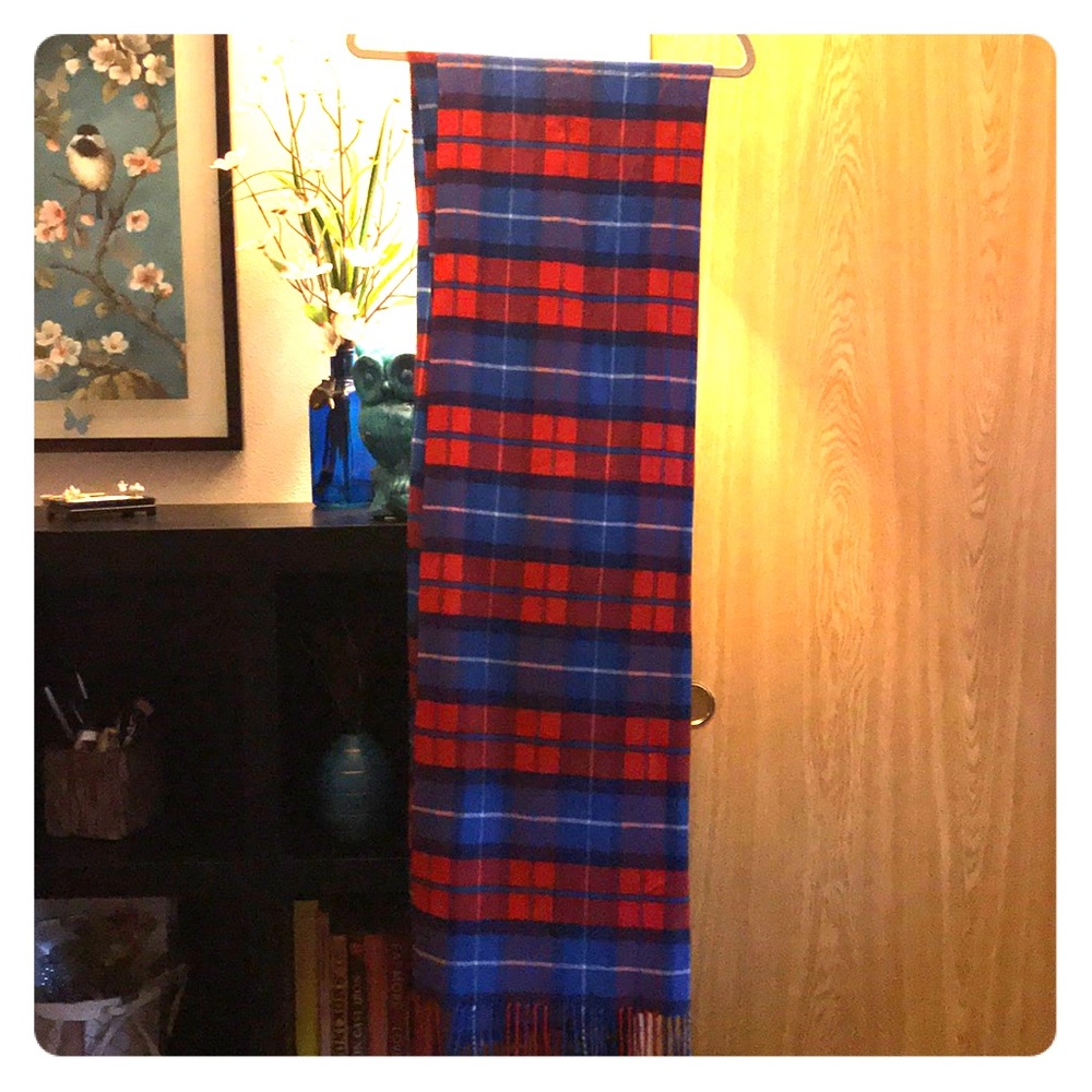 Cozy Classic Pink Plaid Scarf